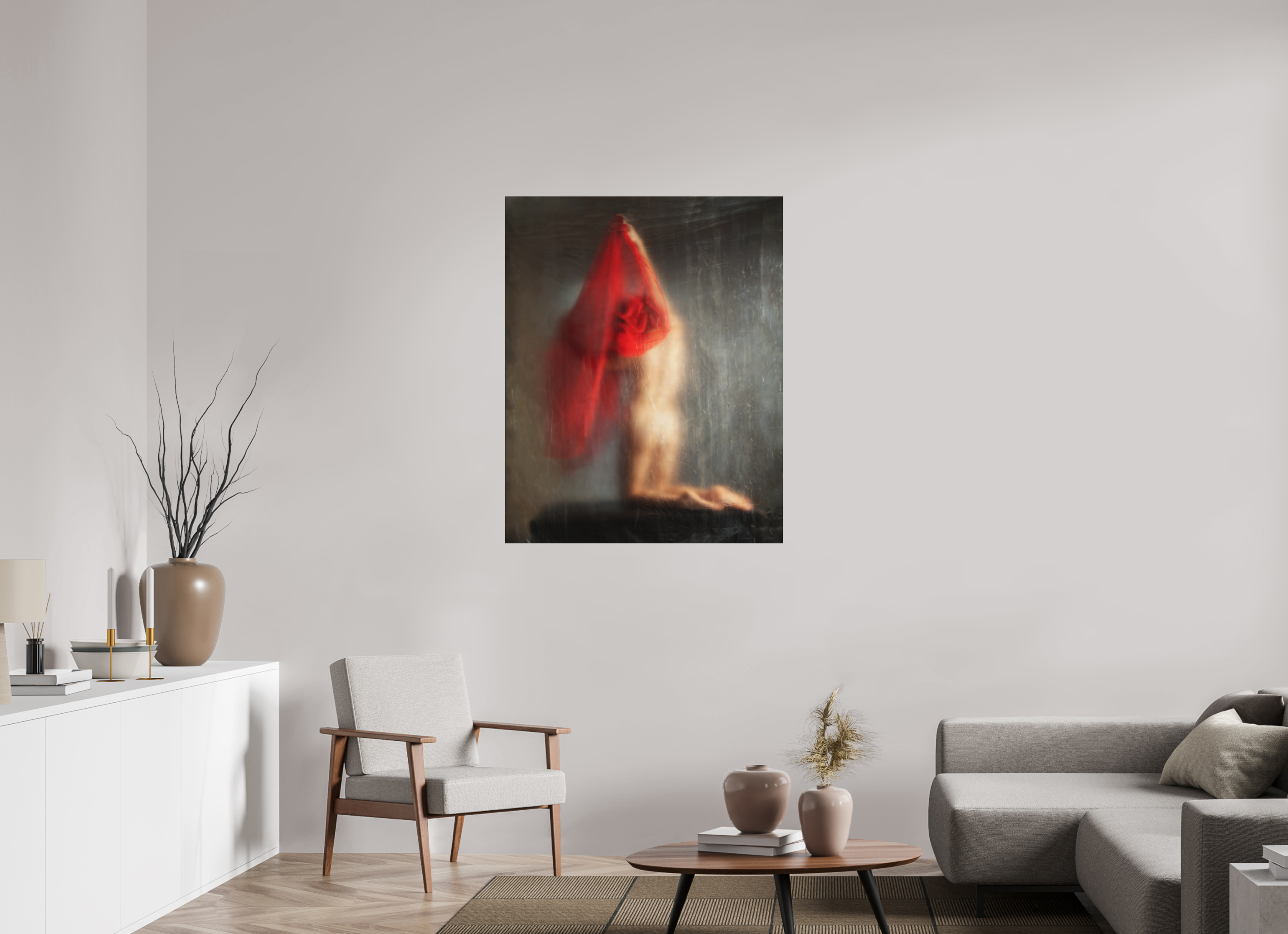 90 x 112,5 cm, Alu dibond papier rag Canson Art Portrait