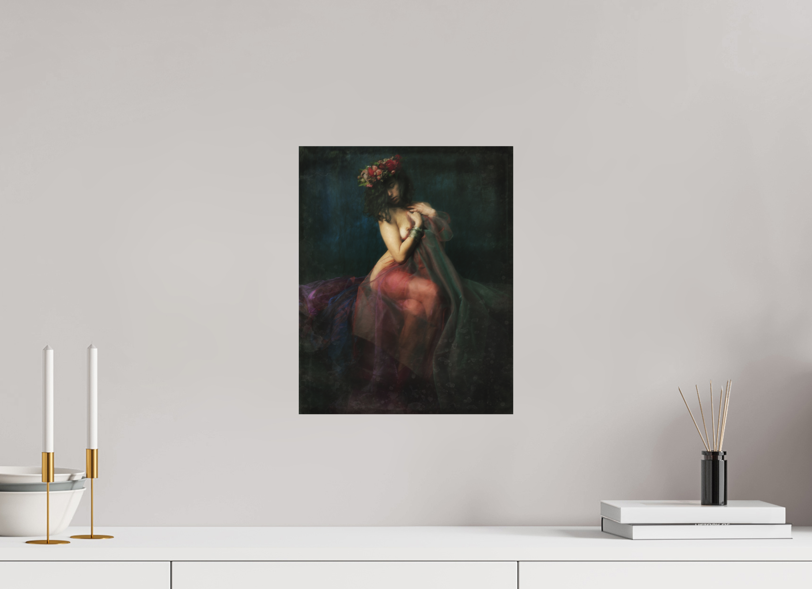 30 x 37,5 cm, Alu dibond papier rag Canson Art Portrait Elouise #6 on Alu Dibond Rag paper by artist Patrick Valla