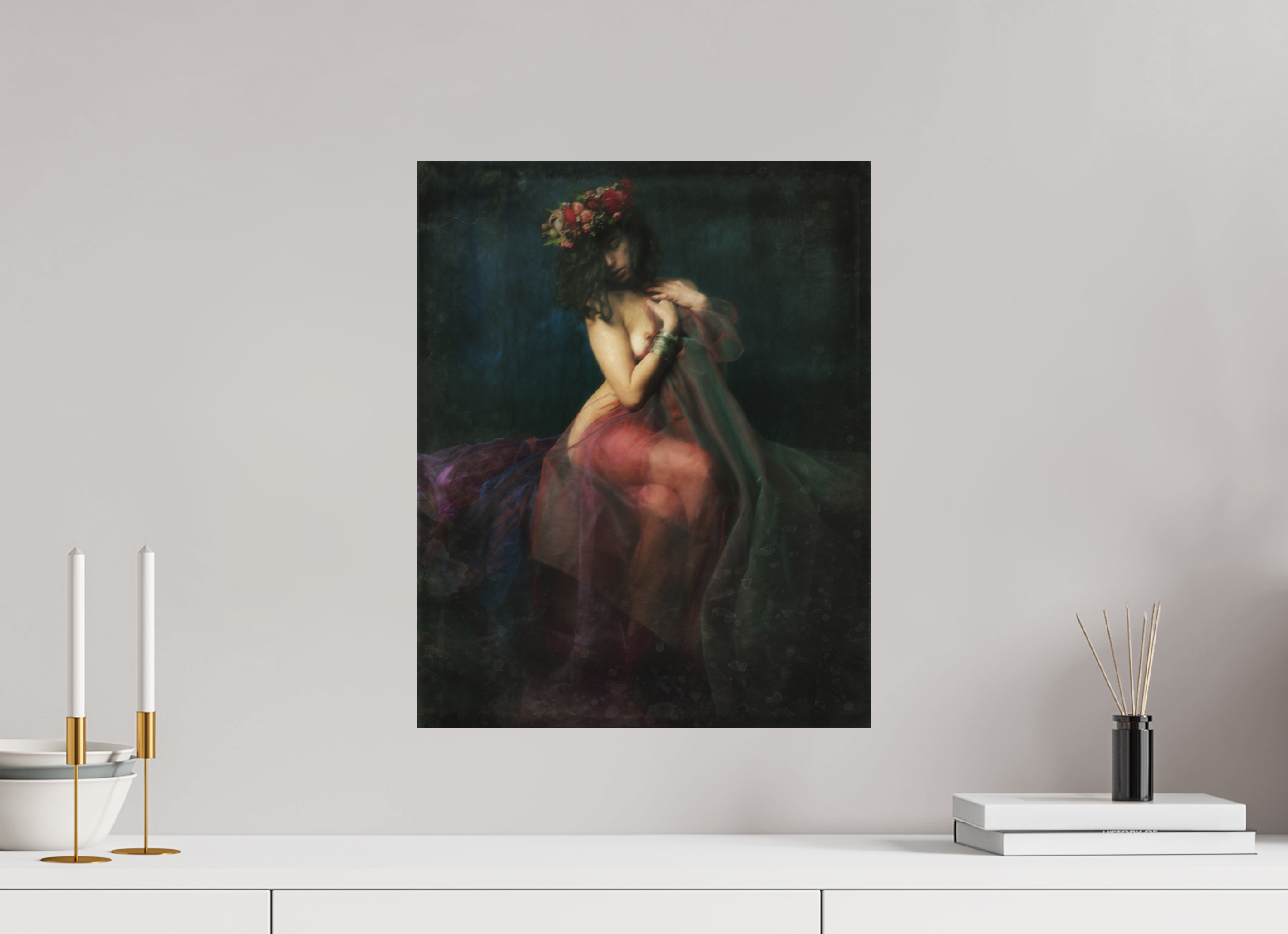 40 x 50 cm, Alu dibond papier rag Canson Art Portrait Elouise #6 on Alu Dibond Rag paper by artist Patrick Valla